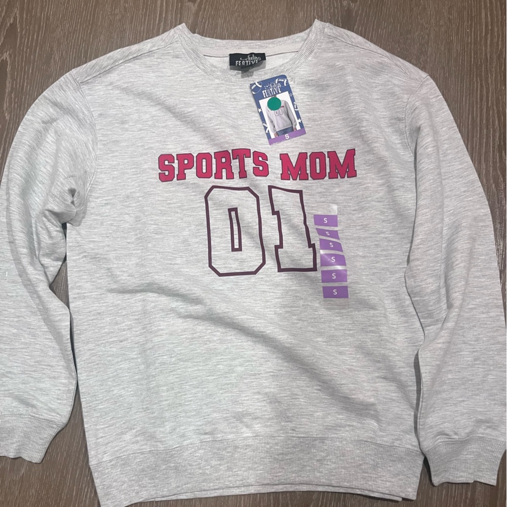 Sports Mom Heather Gray Sweatshirt
